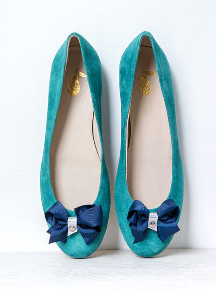 Turquoise ballet deals shoes