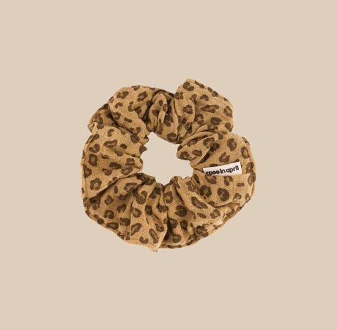 Caramel Cheetah Scrunchie