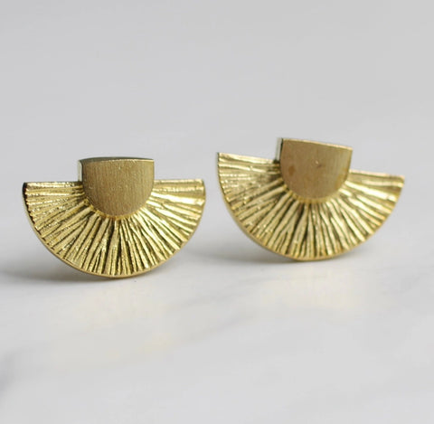 Deco Fan Earrings