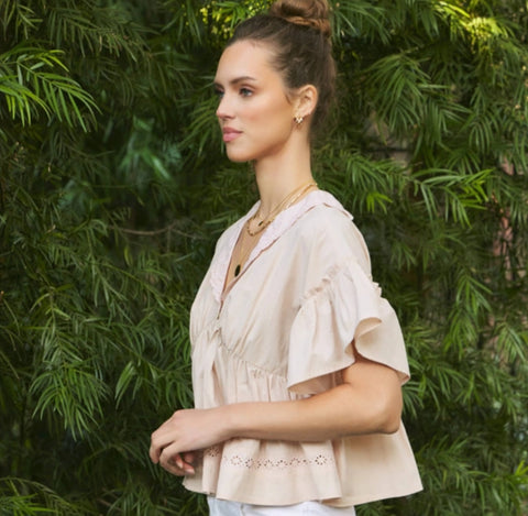 Ice Peach Blouse
