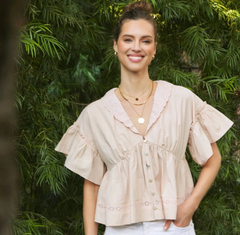 Ice Peach Blouse