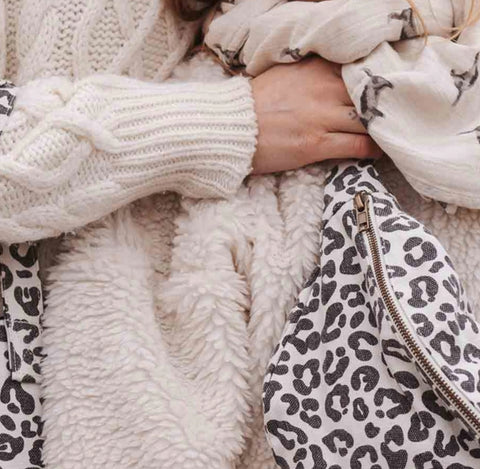 Leopard Banana Bag