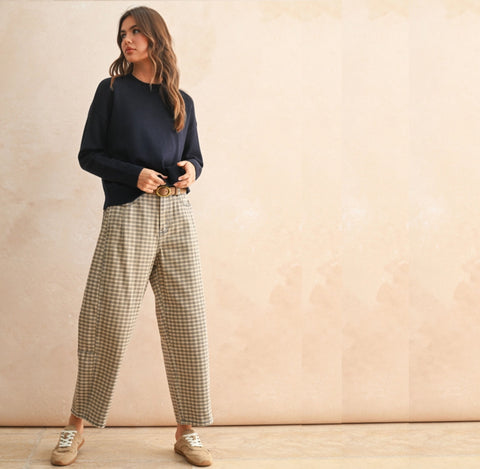 Moss Check Trousers