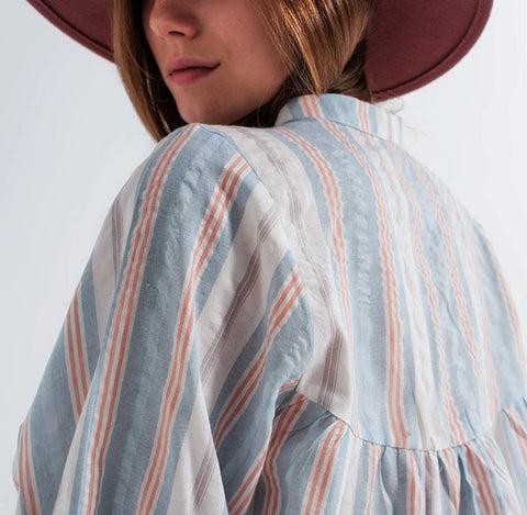 Grandad Stripe Blouse