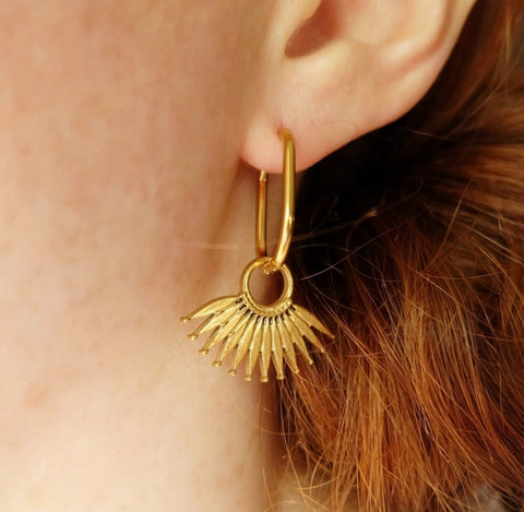 Palm Leaf Hoops