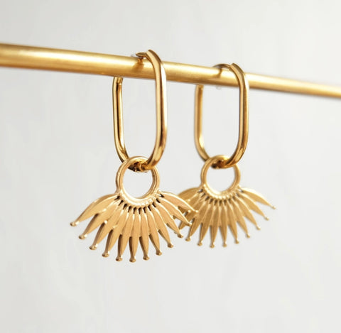 Palm Leaf Hoops