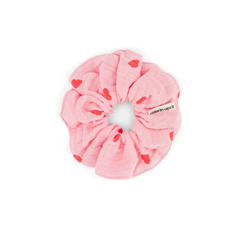 Soft Heart Scrunchie