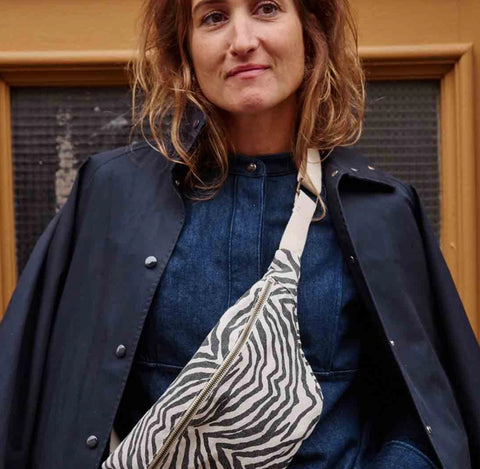 Zebra Banana Bag