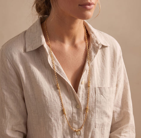 Vintage Barrel Necklace