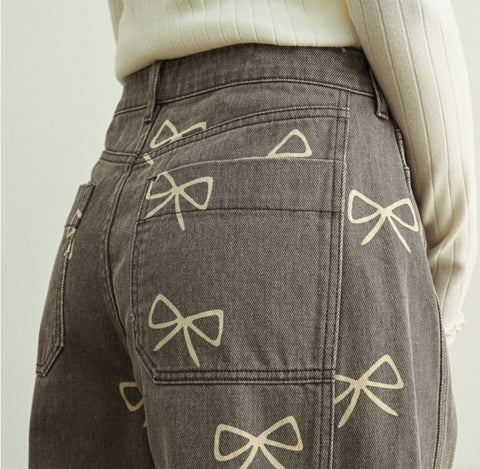 Ribbon Bow Jeans