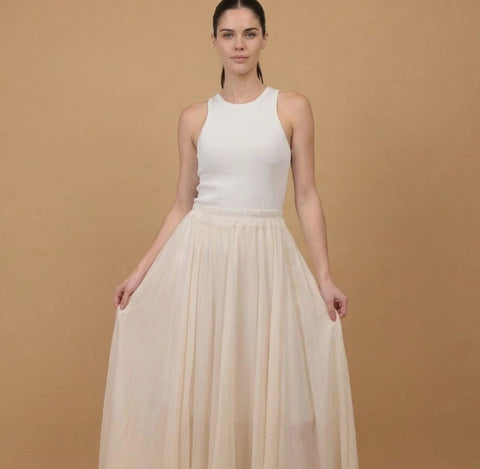 Cream Breeze Skirt