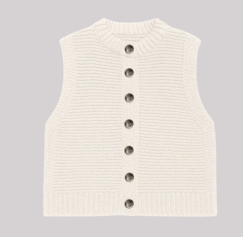 Cream Gilet
