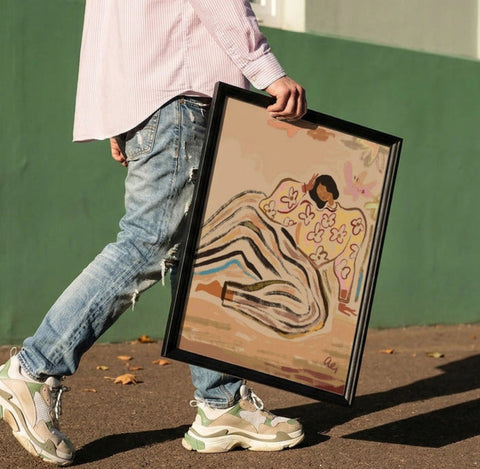 Reclining Lady Print