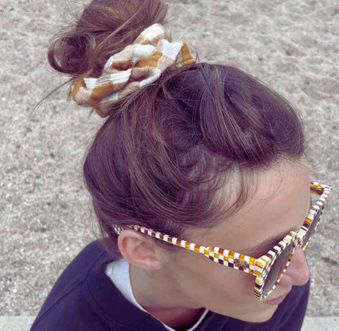 Gingham Scrunchie