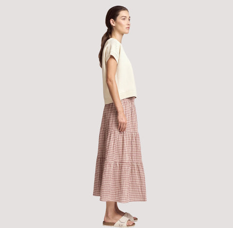 Rose Gingham Skirt