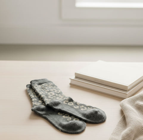 Leo Charcoal Socks