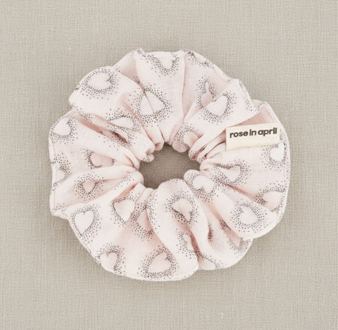 Pastel Heart Scrunchie