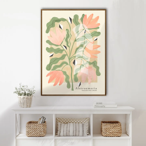 Neutral Lilly Print