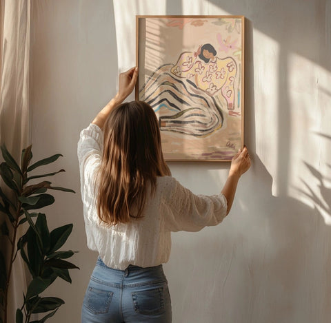 Reclining Lady Print