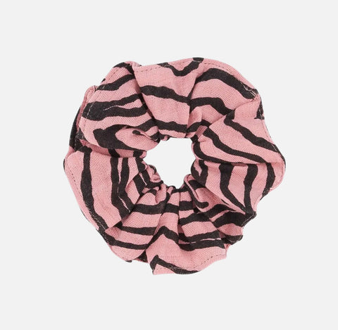 Zebra Pink Scrunchie