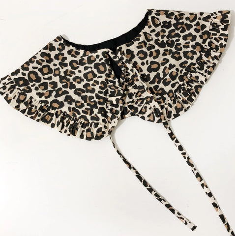 Leopard Ruffle Collar